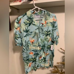 Printed Short-Sleeve Camp Shirt for Men
